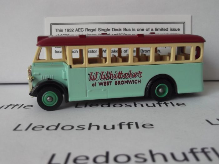 LP17148, AEC Regal Single Deck Bus, W Whittaker of West Bromwich