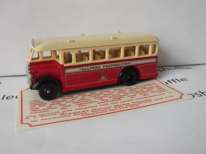 LP17166, AEC Regal Single Deck Bus, Salford Corporation