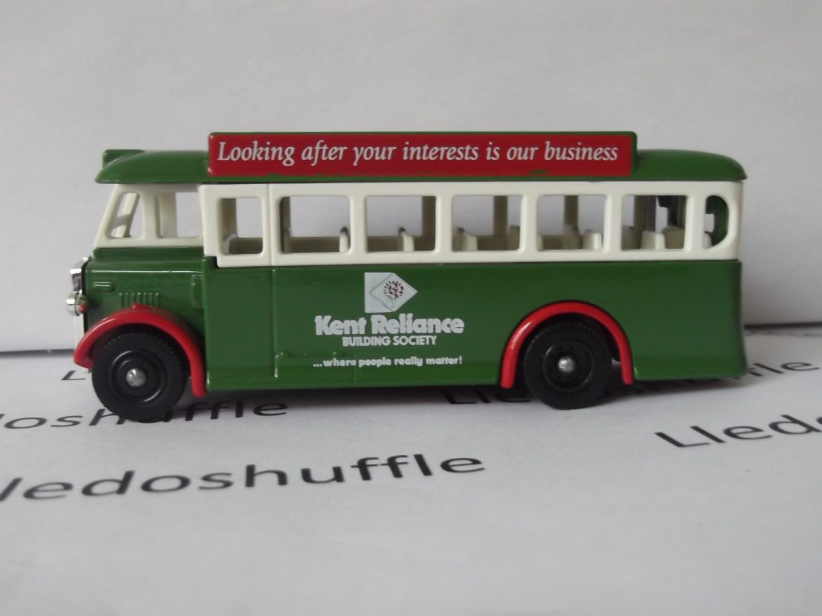 LP17204, AEC Regal Single Deck Bus, Kent Reliance Building Society Lledo Models