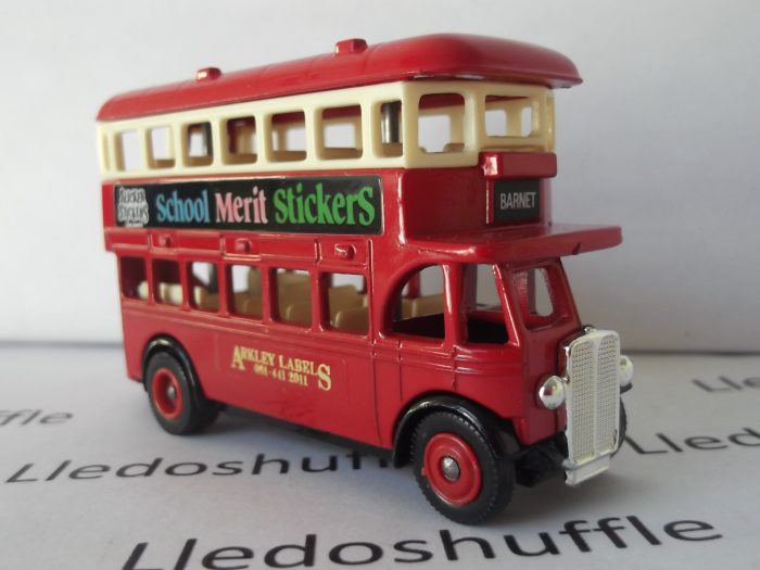 SP015, Code 3, AEC Regent Double Deck Bus, Arkley Labels, Slicker Stickers, School Merit Stickers