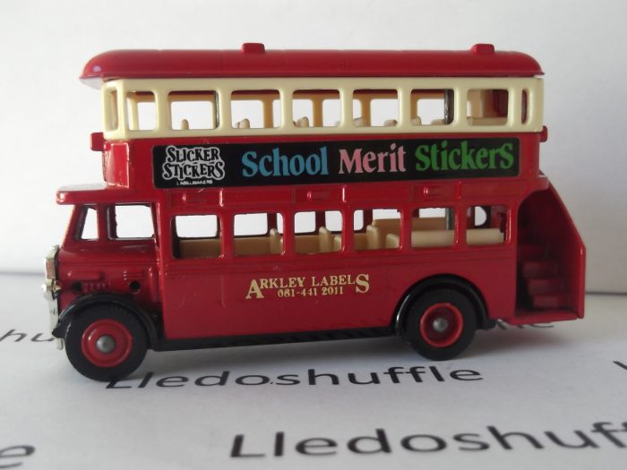 SP015, Code 3, AEC Regent Double Deck Bus, Arkley Labels, Slicker Stickers, School Merit Stickers - Image 2