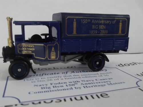 PV091, Code 3, Foden Steam Wagon, Big Ben 150th Anniversary, 1859-2009, St Stephens Clock Tower