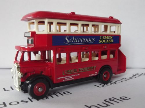 DG15041, AEC Regent Double Deck Bus, London Transport, Schweppes Lemon Squash