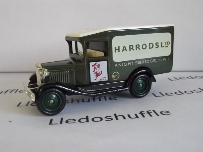 Harrods, Knightsbridge, Souvenir of London, 4 piece set, Horse Drawn Delivery Van, Model A Ford Van, Morris Van & AEC Renown Bus, HD1004 - Image 3