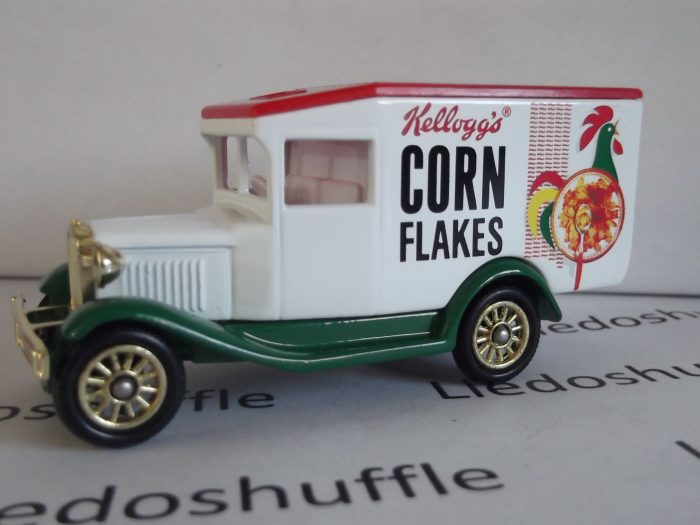 Kelloggs Corn Flakes, 4 piece set, Model T Ford Van, Model A Ford Van, Bull Nose Morris Van & Chevrolet Box Van, KG2004 - Image 3