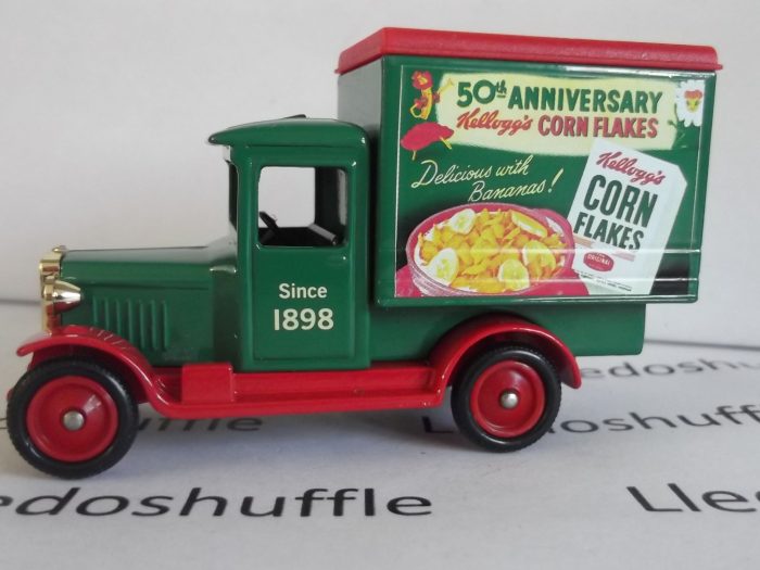 Kelloggs Corn Flakes, 4 piece set, Model T Ford Van, Model A Ford Van, Bull Nose Morris Van & Chevrolet Box Van, KG2004 - Image 5
