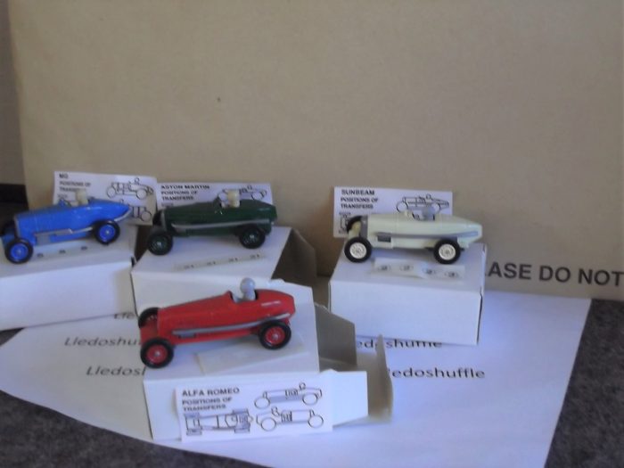 Kelloggs Racing Car, 4 piece set, PM101, PM102, PM103 & PM104, KG1004
