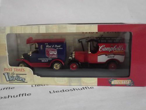 Past Times, The Thirties, 2 piece set, Model T Ford Van & Bull Nose Morris Van, PT1002
