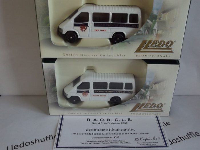 Royal Antediluvian Order of Buffaloes, RAOB GLE Grand Primos Appeal 2003, 2 piece set, Ford Transit Mini Bus, SPM100 - Image 5