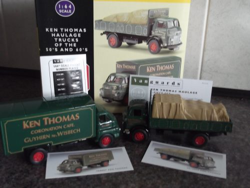 Ken Thomas of Guyhirn Haulage Trucks of the 50's and 60's, 2 piece set, VA8 Bedford S Type Box Van & VA16 Commer Dropside, KT1002