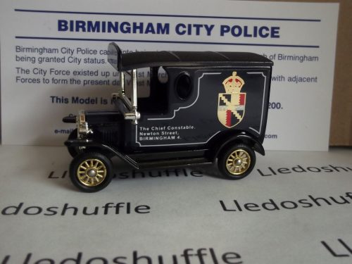 PV006, Code 3, Model T Ford Van, Birmingham City Police