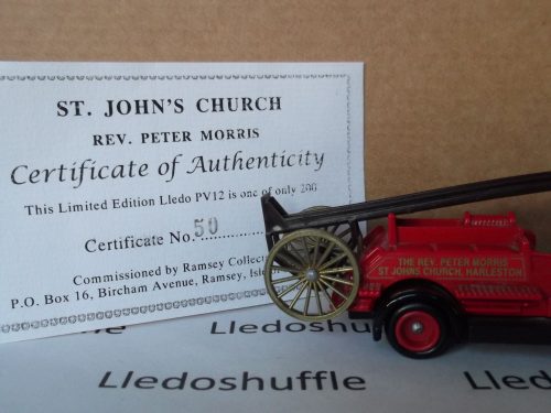 PV012, Code 3, Dennis Fire Engine, The Rev. Peter Morris, St Johns Church, Harleston
