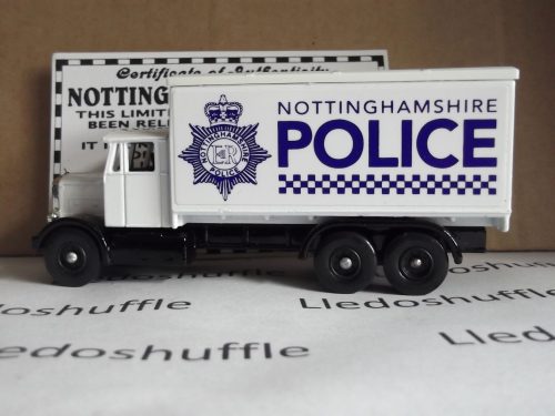 PV044, Code 3, Scammell 6w Truck, Nottinghamshire Police
