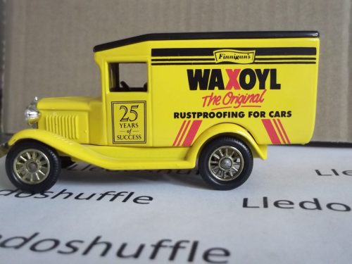 LP13245, Model A Ford Van, Hammerite Finnegans Waxoyl, 25 years of success