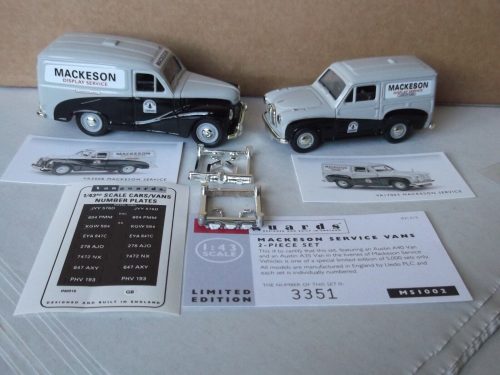 Mackeson Service Vans, 2 piece set, VA3008 & VA17003, MS1002