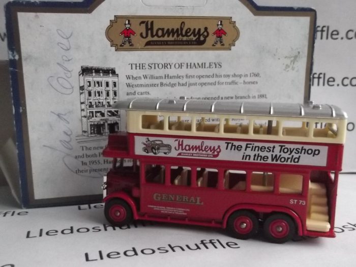 DG49002b, AEC Renown Double Deck Bus, General, Hamleys Toyshop, Signed box