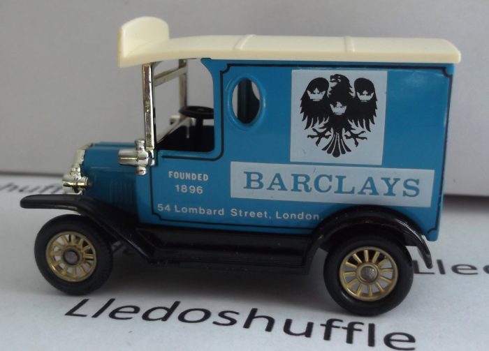 DG06033c, Model T Ford Van, Barclays Bank, Lombard Street, London, Black Chassis