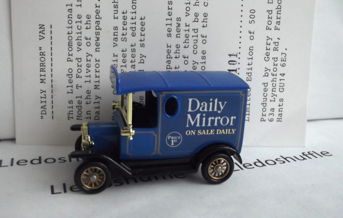 PV006, Code 3, Model T Ford Van, Daily Mirror - Image 2