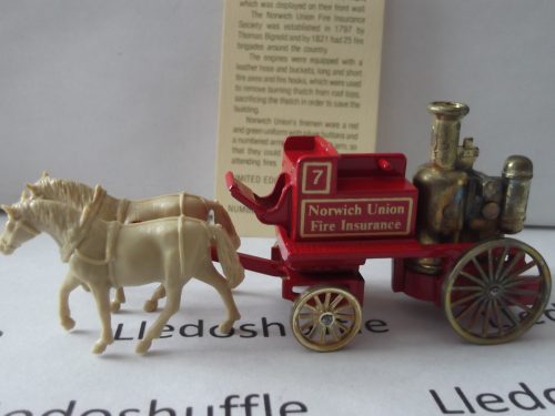 LP005, Code 3, Shand Mason Horse Drawn Fire Engine, Norwich Union Fire Insurance, Variation
