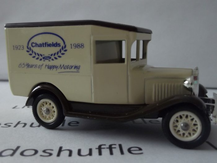 DG013, Code 3, Model A Ford Van, Chatfields of Stafford, 1923-1988, 65 years of Happy Motoring - Image 2