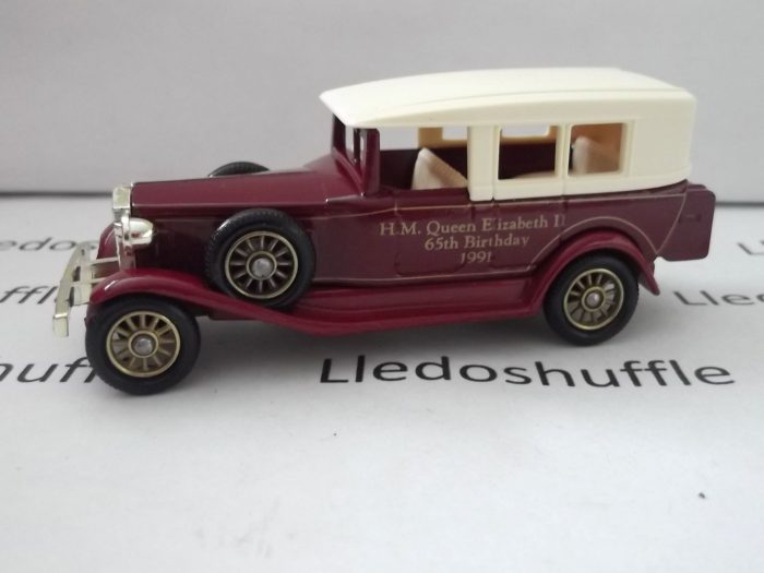 LP38005, Rolls Royce Silver Ghost Saloon, H.M. The Queen 65th Birthday 1991 to nearside, HRH Prince Philip 70th Birthday 1991 to offside