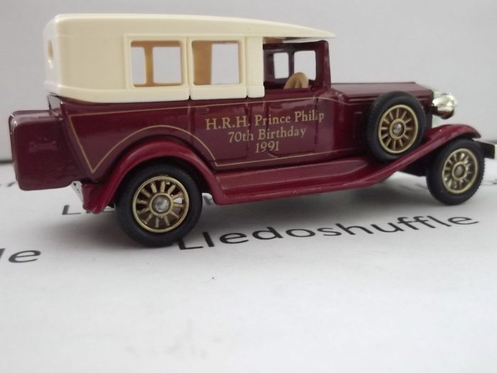 LP38005, Rolls Royce Silver Ghost Saloon, H.M. The Queen 65th Birthday 1991 to nearside, HRH Prince Philip 70th Birthday 1991 to offside - Image 2