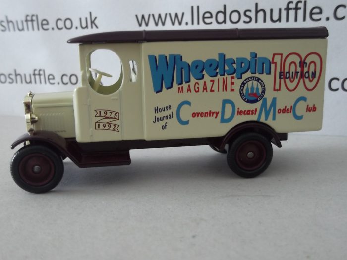 LP43025, Morris Van, Wheelspin Magazine 100th Edition, Coventry Diecast Model Club