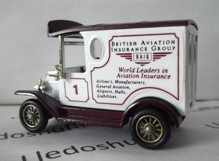 SP006, Code 3, Model T Ford Van, British Aviation Insurance Group, BAIG