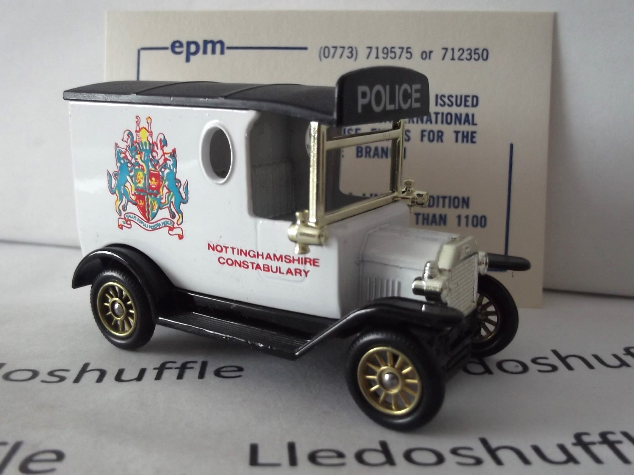 LP06203, Model T Ford Van, Nottinghamshire Constabulary, BBR Type: AGB