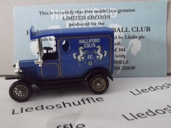 PV006201, Code 3, Model T Ford Van, Halliford Colts FC (Football Club)