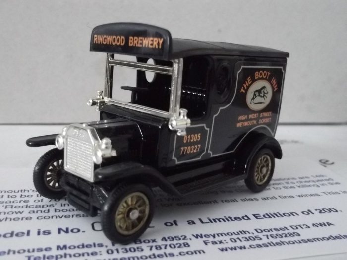 PV006293, Code 3, Model T Ford Van, The Boot Inn, Weymouth, Ringwood Brewery - Image 2
