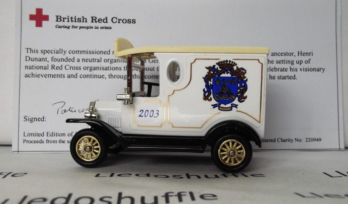 PV006304, Code 3, Model T Ford Van, British Red Cross, Kent Branch, Dunant Family Crest