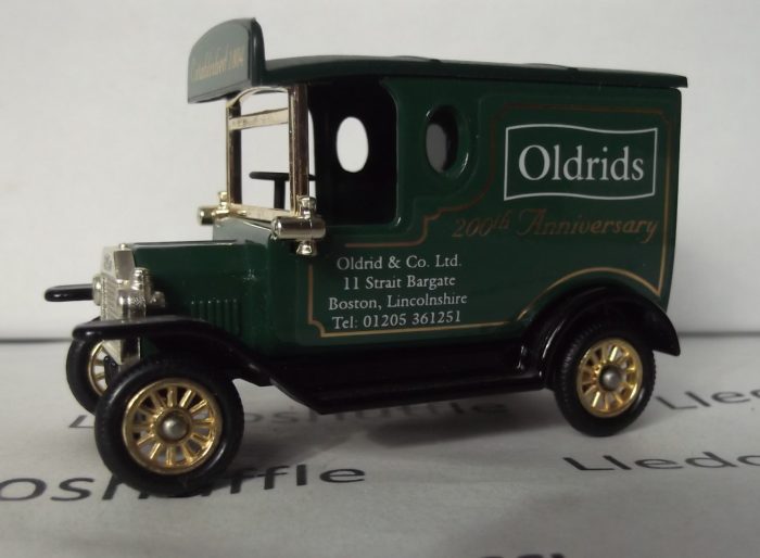 PV006306, Code 3, Model T Ford Van, Oldrid & Co Ltd., Boston, Lincolnshire, 200th Anniversary