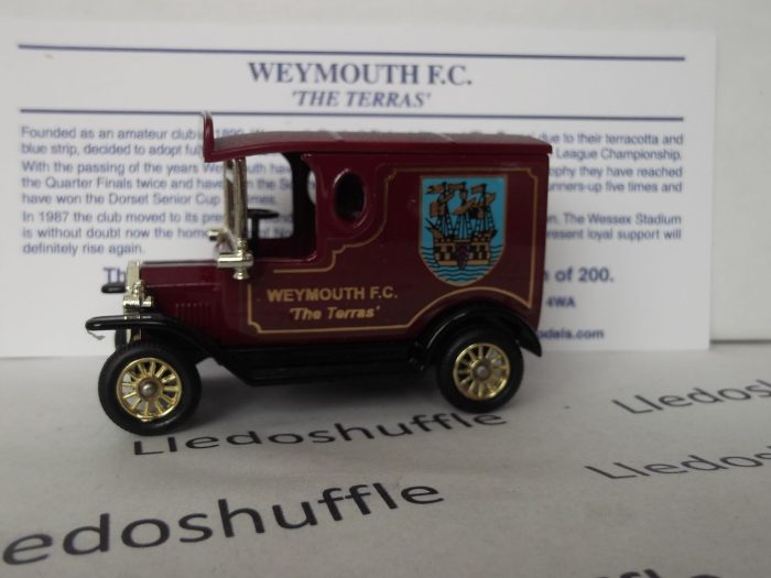 PV006315, Code 3, Model T Ford Van, Weymouth Football Club, The Terras