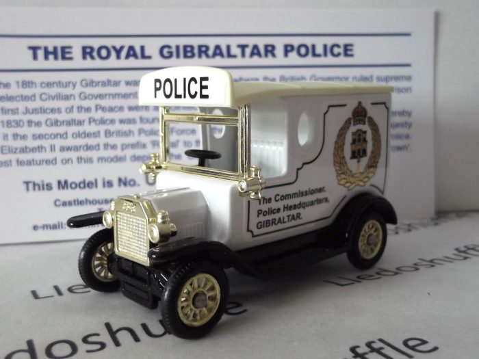 PV006321, Code 3, Model T Ford Van, The Royal Gibraltar Police