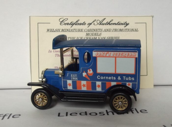 PV006329, Code 3, Model T Ford Van, Jake's Ice Cream, Pontypool, 100 years of Ice Cream making in Pontypool (Jake Savini)