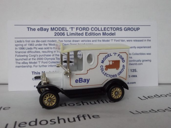 PV006332, Code 3, Model T Ford Van, eBay Model T Ford Collectors Group 2006