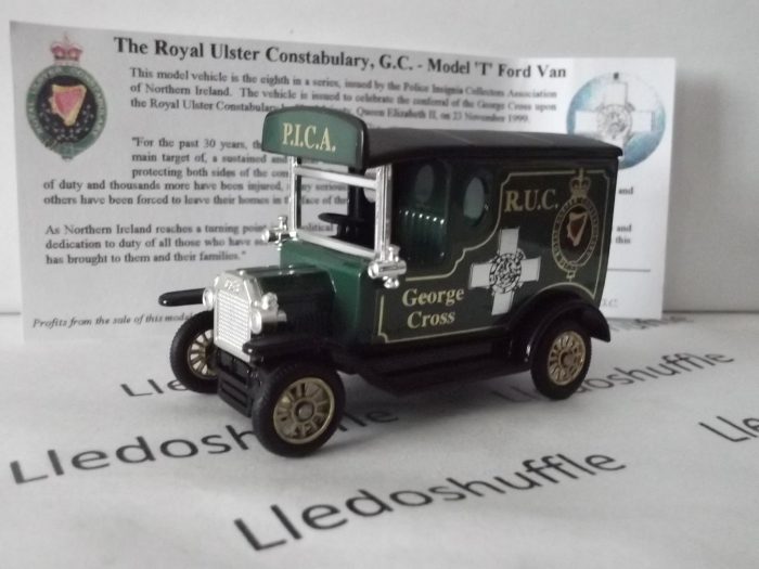 SP06-1001, Model T Ford Van, R.U.C. (Royal Ulster Constabulary) George Cross, P.I.C.A.