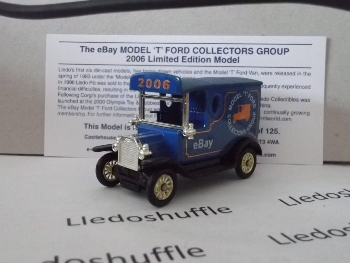 PV006333, Code 3, Model T Ford Van, eBay Model T Ford Collectors Group 2006