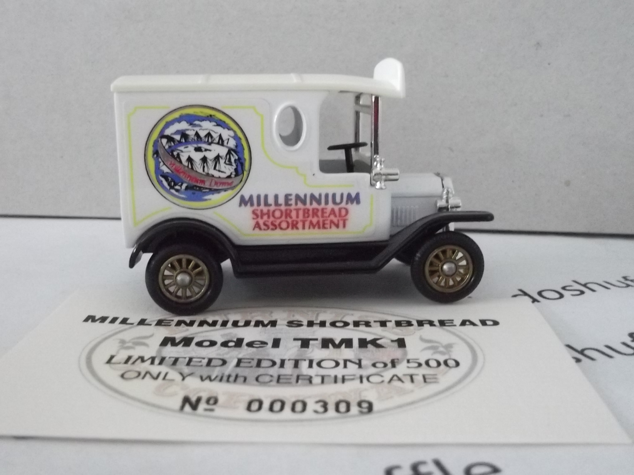 PV006237, Code 3, Model T Ford Van, Millennium Shortbread Assortment, Furniss of Cornwall, Millennium Dome, Clearance - Image 2