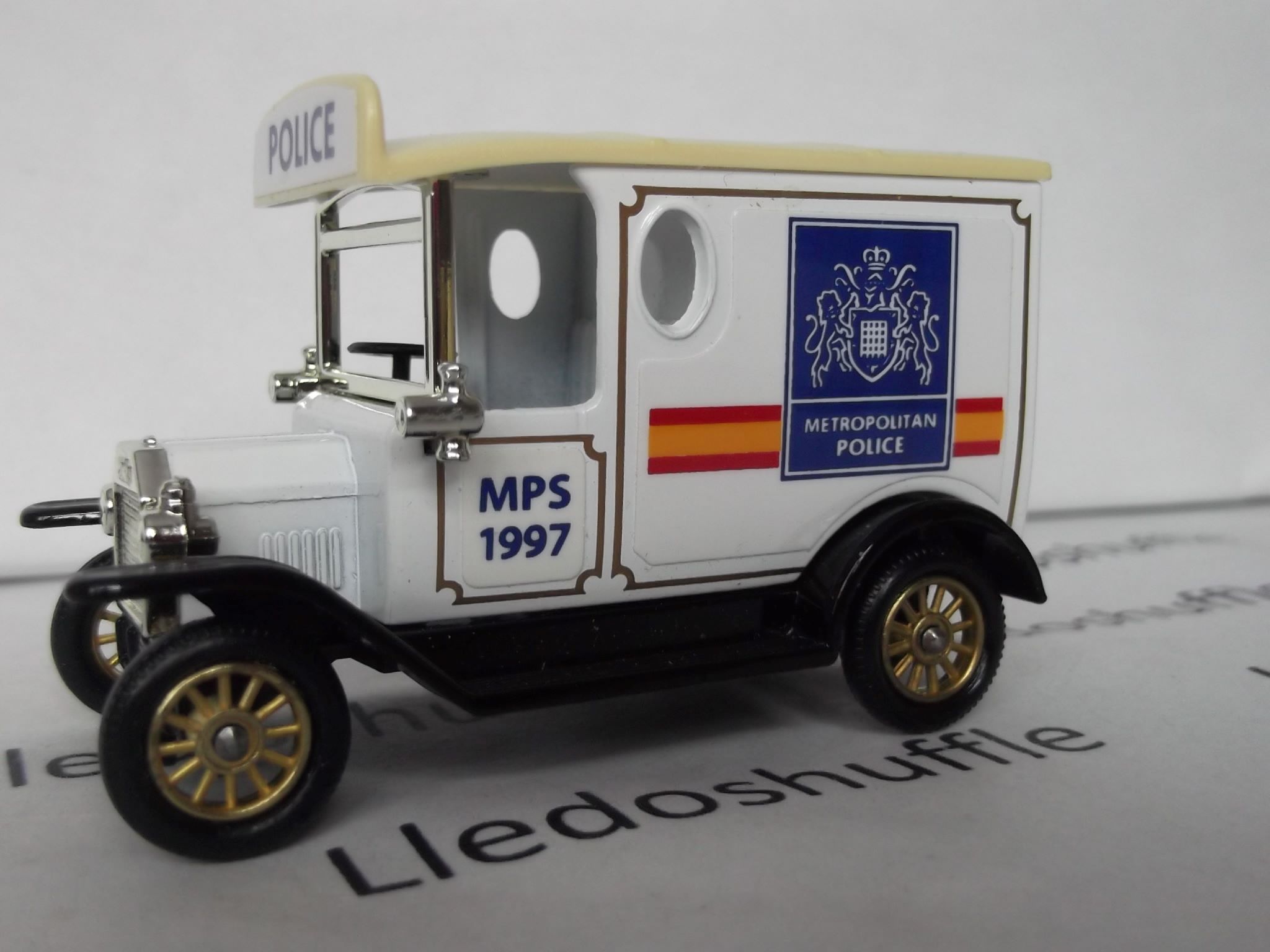 PV006187, Code 3, Model T Ford Van, Metropolitan Police, MPS 1997, Clearance